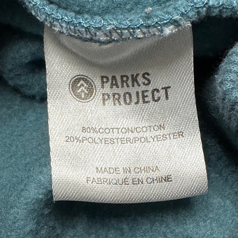 Parks Project Sweatshirt Small Blue National Parks Mushroom Frog Graphic Fleece - Picture 7 of 8